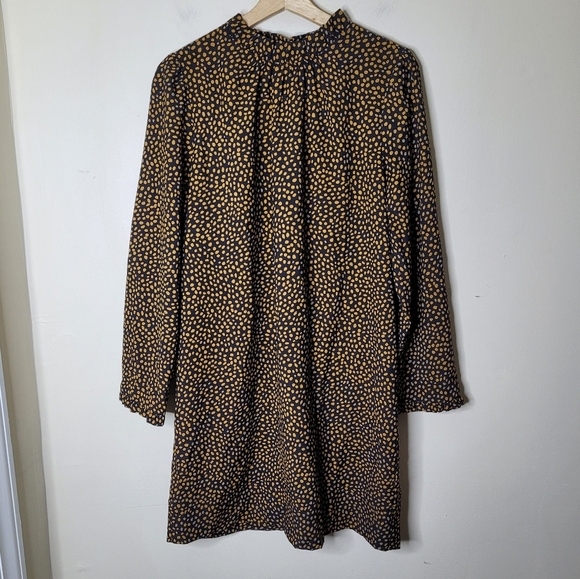J. Crew Black and Gold Long Sleeve Dress - Picture 2 of 8